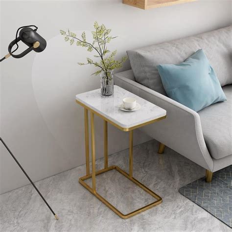 Suspended Styler Golden Metallic Side Coffee Table – Vibecrafts