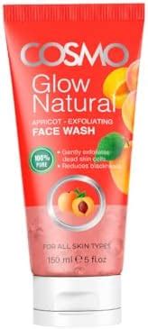 Cosmo Face Care Glow Natural Apricot Exfoliating Face Wash, 150ml | 100 ...