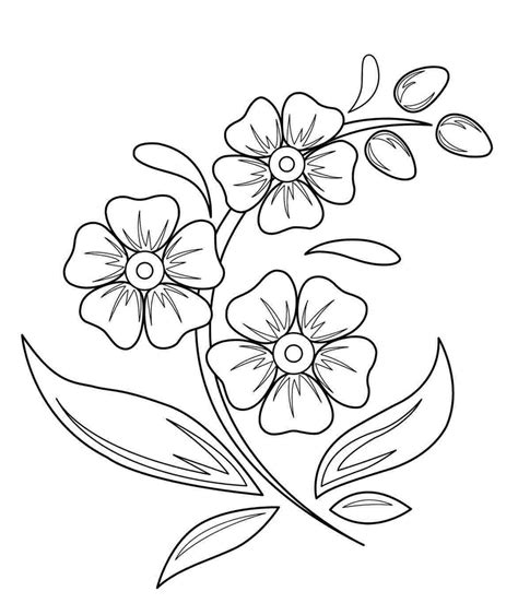 simple drawings of flowers