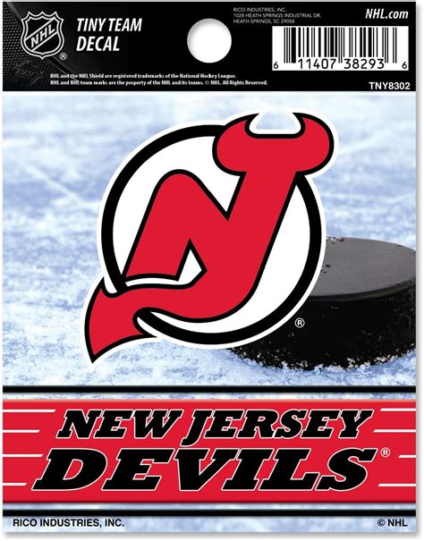 Buy Rico Industries NHL Tiny Team Decal 3.5 x 4.5 Team Decal Online at ...
