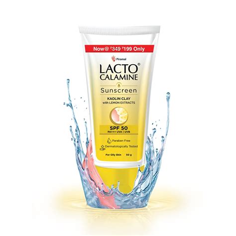 Lacto Calamine Sunscreen SPF 50 | 50g | PA +++ Sunscreen For Oily Skin ...