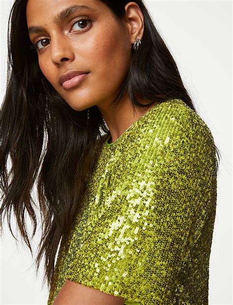 Buy Sequin Top at Marks & Spencer