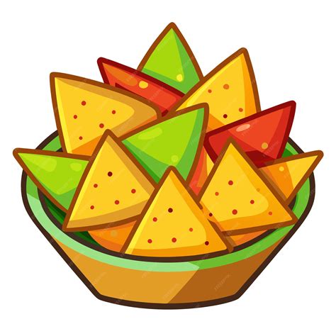 Mexican nacho chips clipart vector art and illustration | Premium AI ...