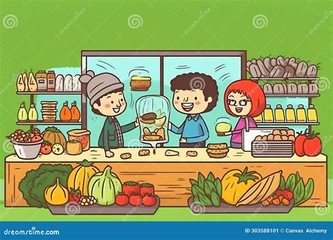 Vegetable Market Cartoon 的图像结果