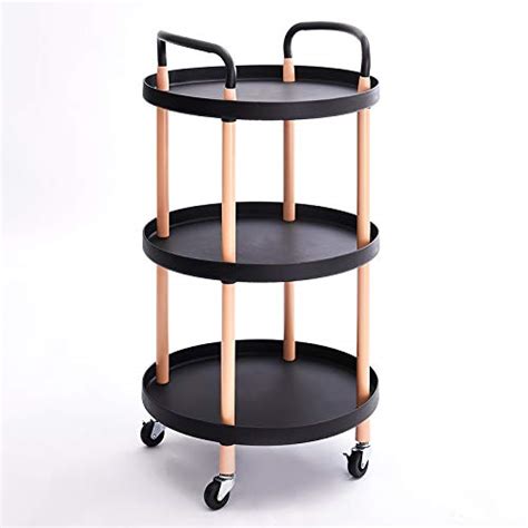 PYU 3-Tier Rolling Utility Cart, Art Craft Cart with Lockable Wheels ...