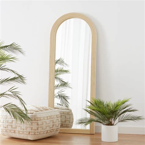 Natural Wood Arch Mirror at Tristan Wilkin blog