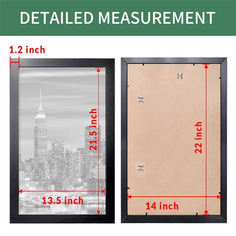 Giverny 14x22 Frames Black 1 Pack, Wood 14x22 Picture Frame, Showing ...