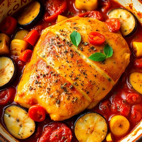Mediterranean Oven-Baked Chicken and Vegetable Casserole Recipe ...