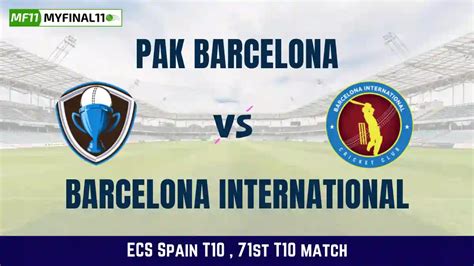PKB vs BI Live Score, ECS Spain T10, 71st Match: Pak Barcelona vs ...