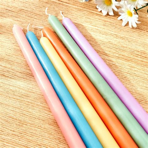 Buy Colour Refresh Set of 4 Lime Scented Tapered Candles from Home ...