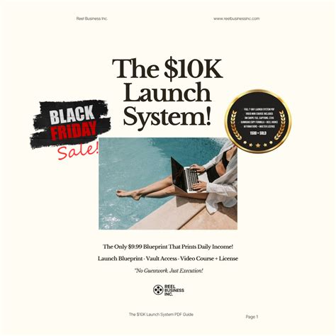 The $10K Launch System - Start from zero. Sell in 7 days! – Reel ...