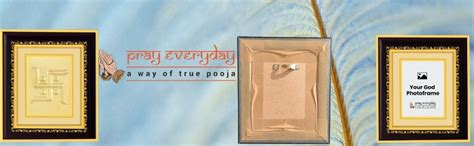 Pray Everyday Swastik Photo Frame | Swastik Gold Plated Photo Frame ...