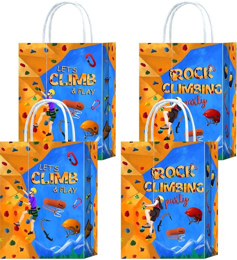 16 Pieces Rock Climb Goodie Bags for Rock Climbing Birthday Party ...