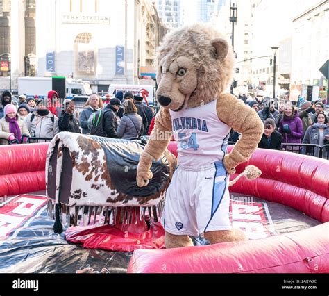 New York, NY - January 2, 2020: Columbia University mascot Roar-ee ...