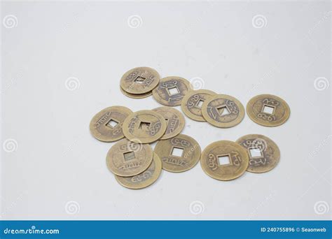 The Antique Chinese Coins, Traditional Chinese Coin Stock Photo - Image ...