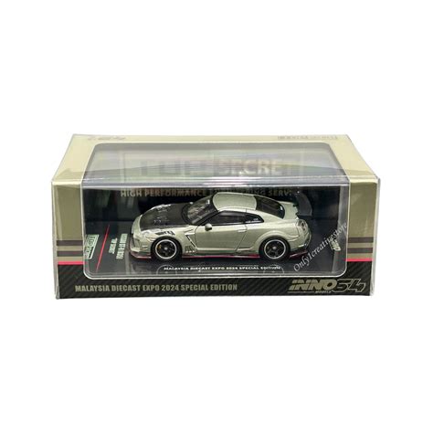 Nissan GT-R R35 Top Secret Malaysian Diecast Expo 2024 Silver | Inno64 ...