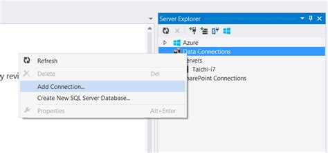 Image result for Add Connection SQL Server Visual Studio