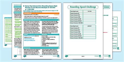 👉 Y6 SDI: Rounding 7-Digit Numbers to 100 000 & 1 000 000