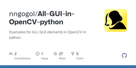 OpenCV GUI Python 的图像结果