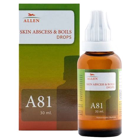 Buy Allen A81 Skin Abscess And Boils Drops, 30 ml | 19 Minutes Delivery ...