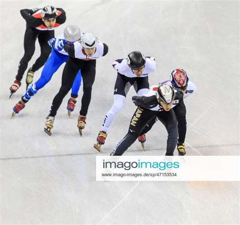 OLYMPICS PYEONGCHANG 2018 Short Track Yira Seo (KOR), and Keita ...
