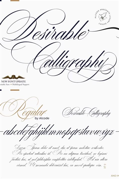 Desirable Calligraphy - Leasted - Graphics Template Resources