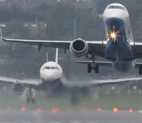 Airbus A320 Chases Embraer 195 Off the Birmingham Runway, Happens All ...