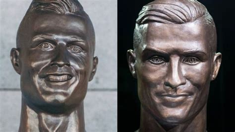 That super-awkward Cristiano Ronaldo statue has been replaced | Condé ...