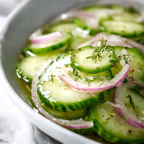 Cucumbers and Onions in Vinegar