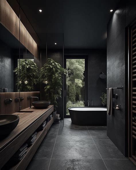 All Black Bathroom