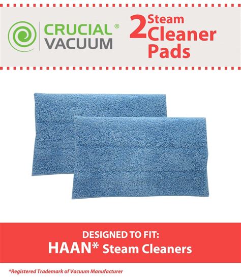 2 HAAN SI-25 Washable Micro-Fiber Blue Steam Mop Pads fits HAAN SI-25 ...