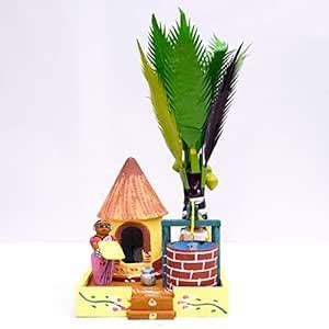 Buy Andhra Hand Crafts Kondapalli , House -Type 2 Size(5.5X6X11) INCHES ...