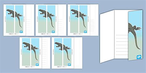 Lizard Folding Writing Template (teacher made) - Twinkl