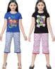 Buy Multicoloured Nightsuit Sets for Girls by Sini Mini Online | Ajio.com