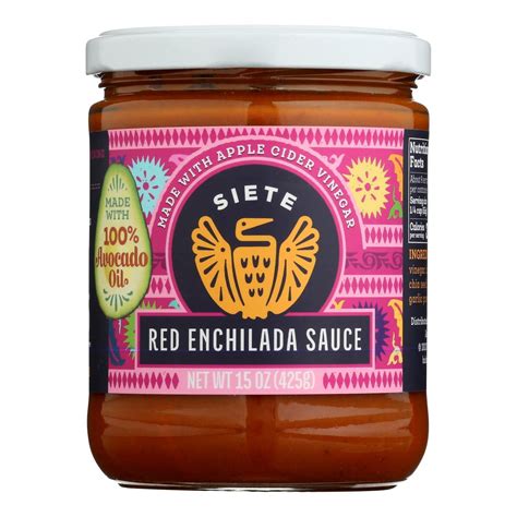 Siete - Sauce Red Enchilada - Case of 6-16 OZ - Walmart.com