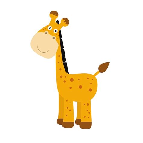 Illustration Vektorgrafik niedliche Giraffe. Gut für Grußkarten ...