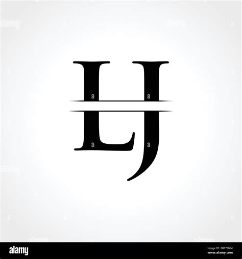Initial letter lj logo template design Royalty Free Vector