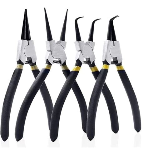 Circlip Plier 7" Set of 4 Pcs, Internal Bent Nose Circlip Plier ...