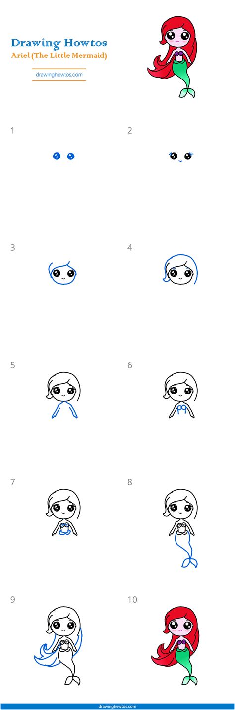 Image result for Step by Step Drawing Ariel