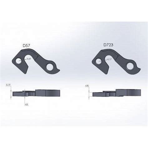 Pilo Rear Derailleur Hanger | D57 for GT avalanche, zum, zaskar, nomad ...