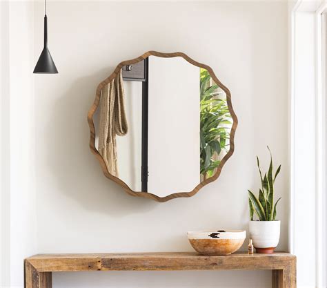 Round Mirror Wall Decor Shaped Mirrors for Bathroom Black - Etsy UK