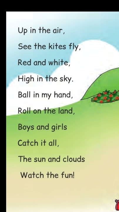 1St class ..up in the air rhyme and primary rhymes - YouTube