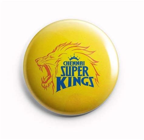 Buy AVI Chennai Super Kings CSK Yellow Regular Size Fridge Magnet ...