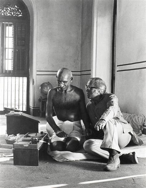 Bonhams : Gandhi a black and white photograph of Ben Kingsley and ...