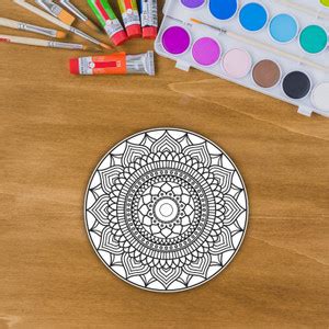 Flipkart.com | Swister Decor DIY Pre-marked Mandala Design on Canvas ...