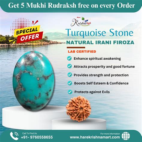 Certified Irani Firoza(Turquoise)| Original Turquoise Stone (Firoza ...