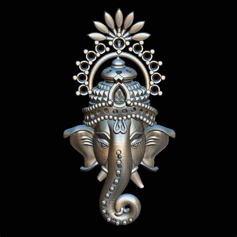 Ganesh 3D Model pendant