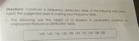 Construct a Frequency Distribution Table 的图像结果