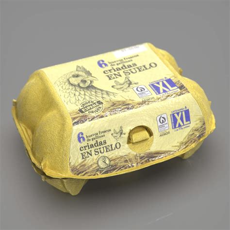 Half Dozen Egg Box - 3D Model by sanchiesp