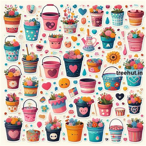 Printable Bucket Stickers and 6 Craft Activities for Kids, Adults ...